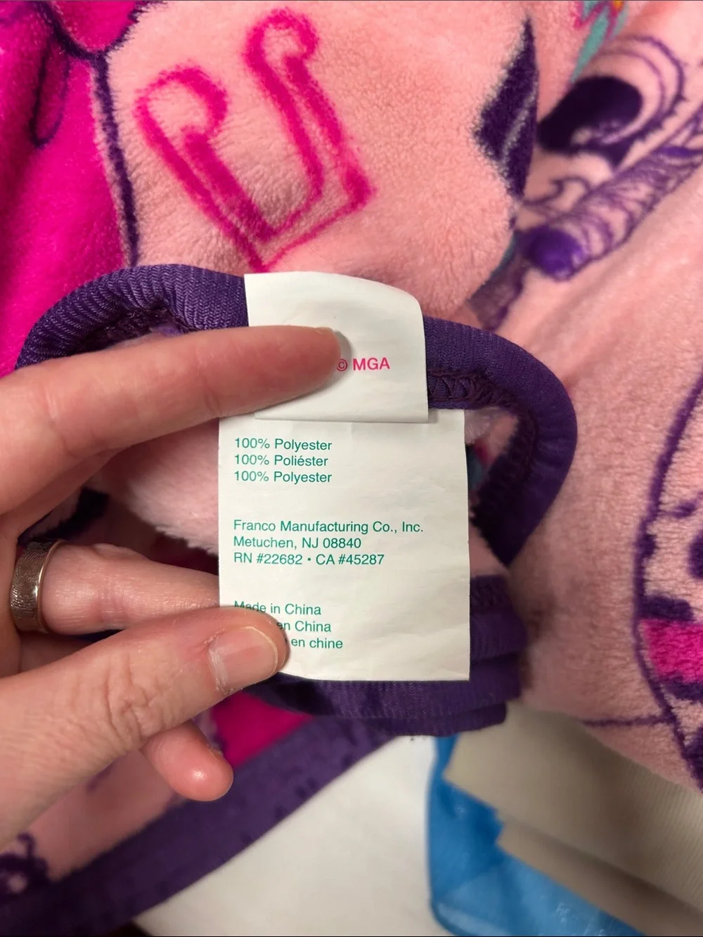 L.O.L. Surprise! Remix Plush Throw - Pink & Purple Trim